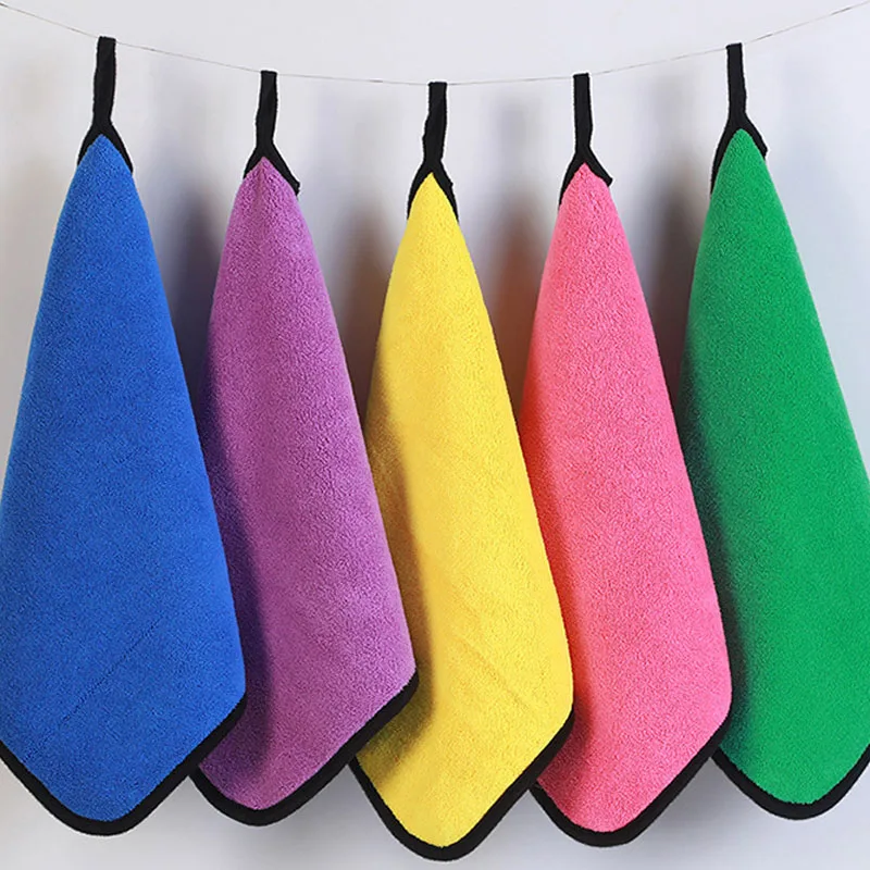 1/5pcs Thicken Car Microfiber  - đánh giá và giá Microfiber Towel Detailing